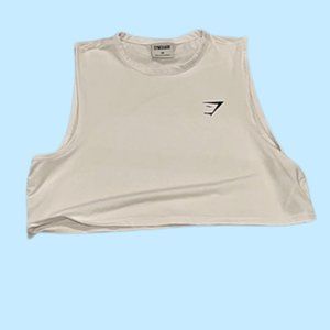 Gymshark Training Crop Tank - White